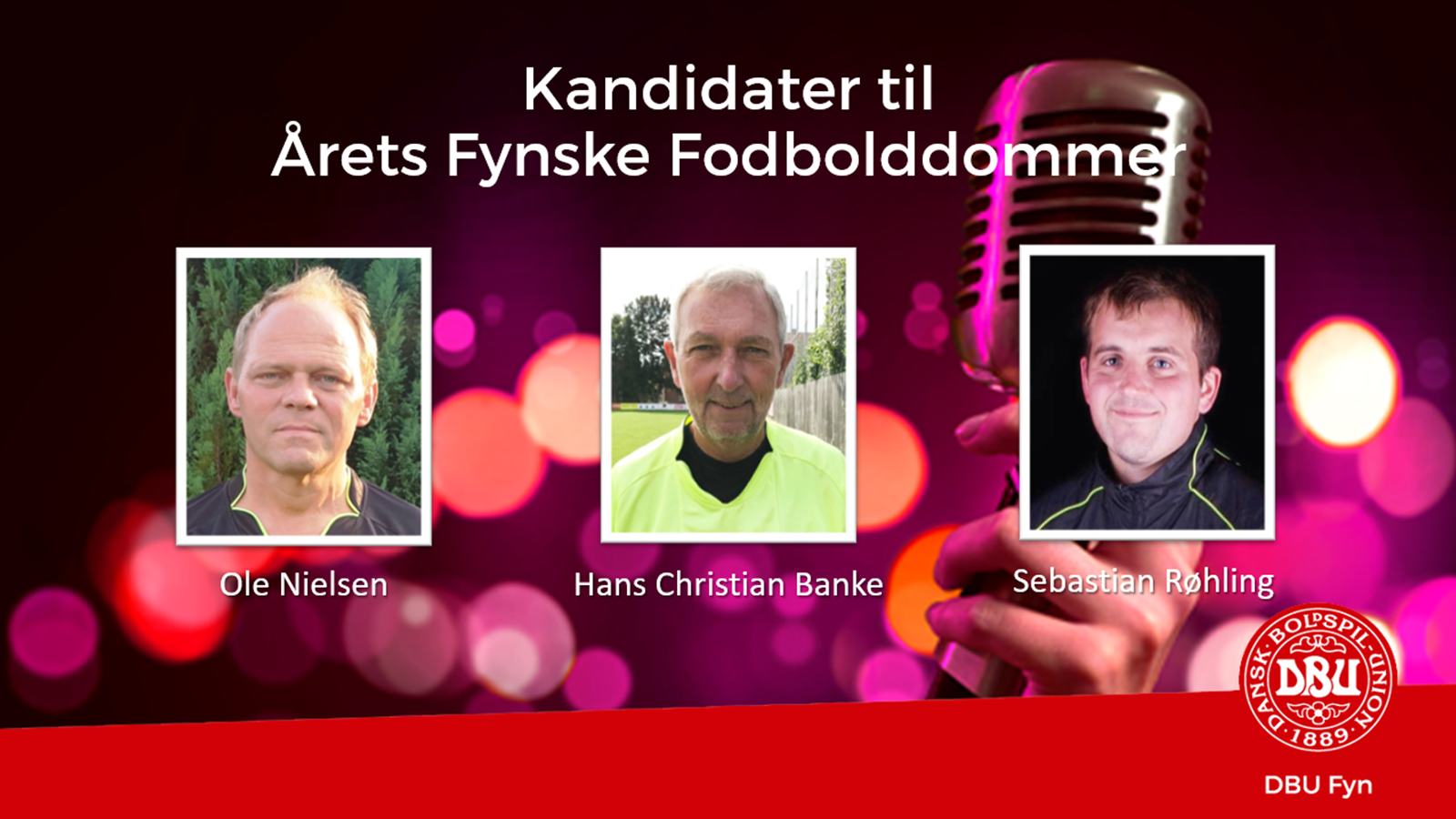 Tre dommere i spil til prisen Årets Fynske Fodbolddommer